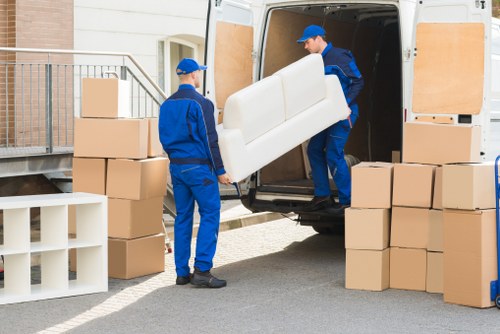 Removal team preparing a home move in Lissongrove
