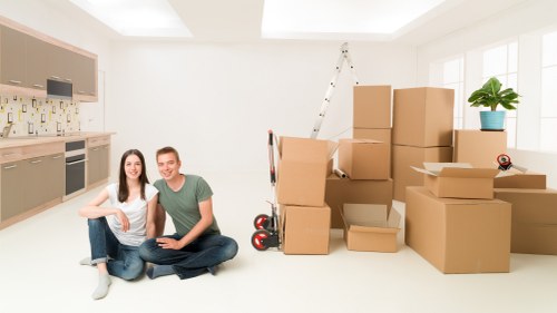 Business inventory organized with mobile self storage